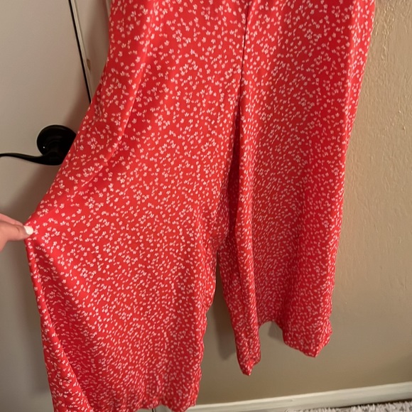 Red with white flower one piece - Picture 2 of 6